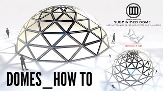 Rhino 7 3D Dome Making techniques Architecture and Engineering