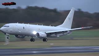 Royal Air Force P8 Poseidon Touch & Go Prestwick 01/02/2023