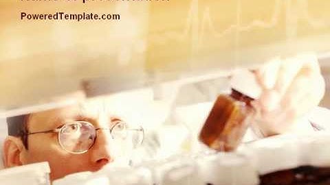 Medicine Prescription PowerPoint Template by PoweredTemplate.com