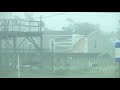 10-28-2020 Phoenix, LA - Hurricane Zeta Shreds Structure - Debris Flying - Window Smashing