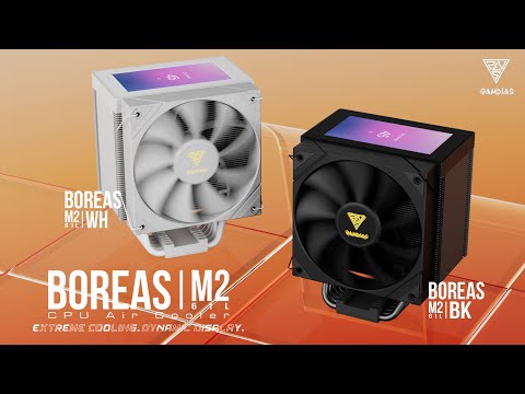 GAMDIAS BOREAS M2-61L LCD Display CPU Air Cooler | EXTREME COOLING. DYNAMIC DISPLAY.