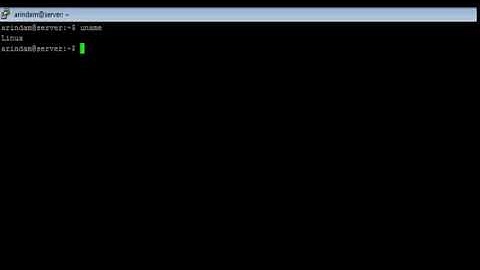 Linux - uname Command - w3resource