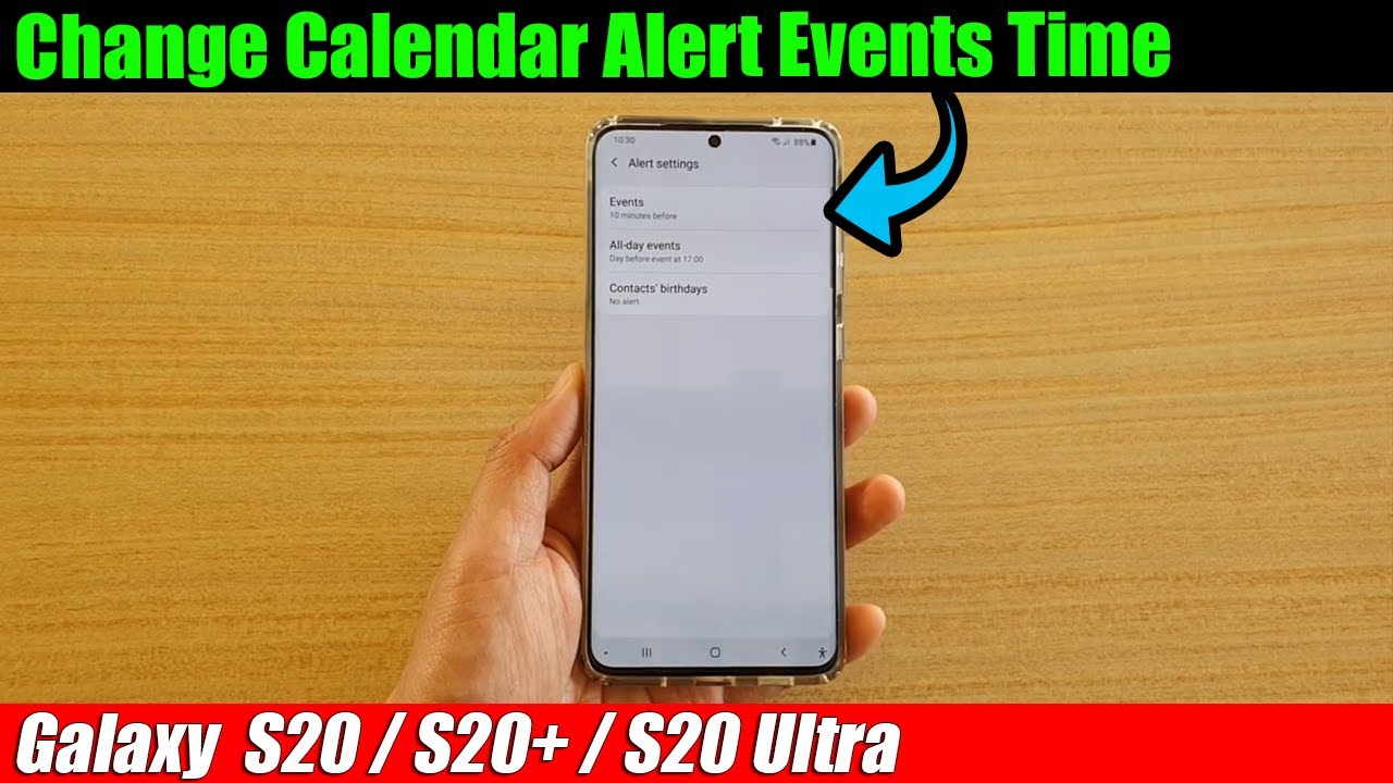 Galaxy S20 S20 How To Change Calendar Alert Events Time YouTube galaxy-s20-s20-how-to-change-calendar-alert-events-time-youtube
