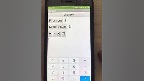 Testing Of Calculator app in MIT app inventor