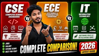 CSE vs ECE vs IT 🔥 2026 లో ఏ Engineering Branch Best? Complete Reality