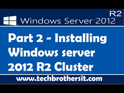 Installing Windows server 2012 R2 Cluster part 2 - YouTube
