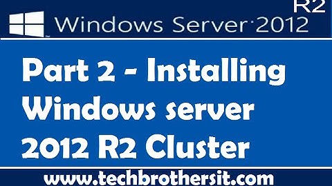 Installing Windows server 2012 R2 Cluster part 2