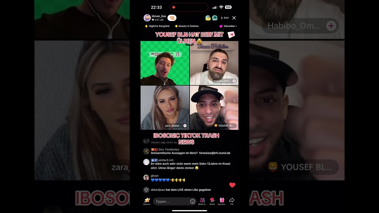 YOUSEF BLN HAT BEEF MIT ÜLMEN 🥸