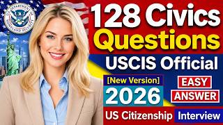 2026 Random U S Citizenship Test 128 Civics Questions Answers USCIS Ciudadania Americana