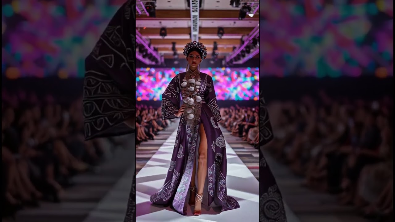 Nice fashion show walking |  Hmoob AI