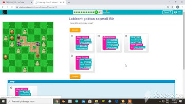 Code.org sitesi 2.KURS içindeki 6.DERS 7.DERS  bölümleri