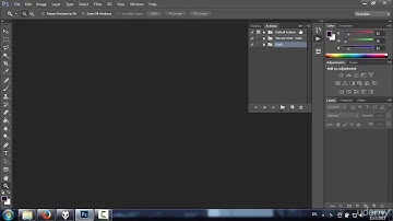 Photoshop CS6 tutorials: How to save and load Actions.