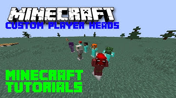 Minecraft : How To Get Custom Player Heads! (1.7-1.8)