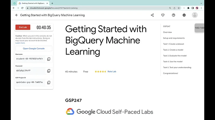 Getting Started with BigQuery Machine Learning || #qwiklabs || #GSP247 || [With Explanation🗣️]