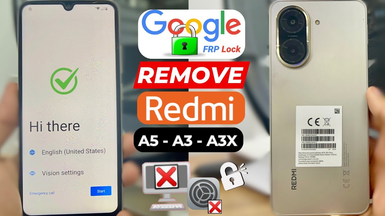 Redmi A5 Android 14/15 FRP Bypass Without PC || Latest Security Update
