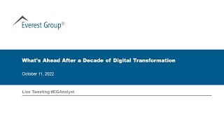 On-Demand Webinar | What’s Ahead after a Decade of Digital Transformation?