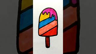 Ice Cream Drawing Easy Technique #trending #viral #shorts #viralvideo #youtubeshorts