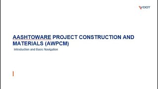 AWPCM 4.2 Training Basic Navigation, Roles, Filters and Sort, eConstruction Knowledge Basecamp