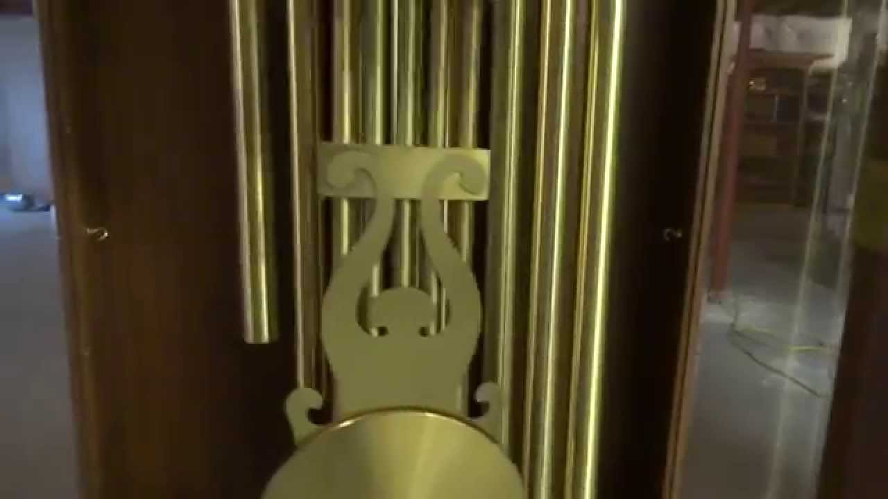 KEMPEL WALNUT GRANDFATHER CLOCK TUBE CHIME YouTube