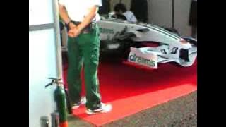2008 F1エンジン停止の瞬間 engine sound HONDA RA108