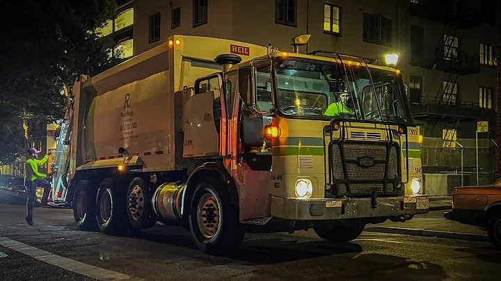 Chinatown, SF Foodwaste Collection | Autocar Xpeditor - Heil PT1000 Rear Loader! 