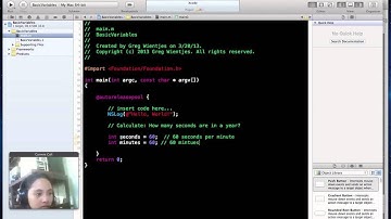 3-2-Basic Variables http://iPhoneYo.com - iPhone Programming Screencasts
