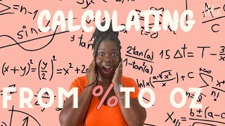 How To Calculate Formulas Percentage To Ounce ￼| For Beginners | Skincare Business screenshot 2