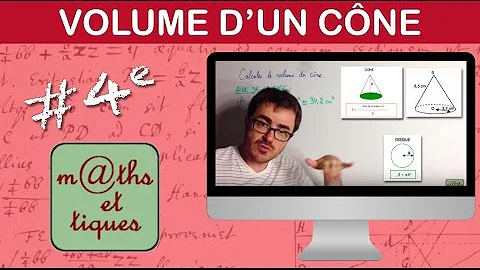 Quelle est la formule pour calculer le volume d'un cône de révolution ?