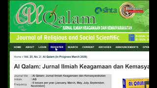 Tutorial Register dan Upload Artikel ke Jurnal OJS 2