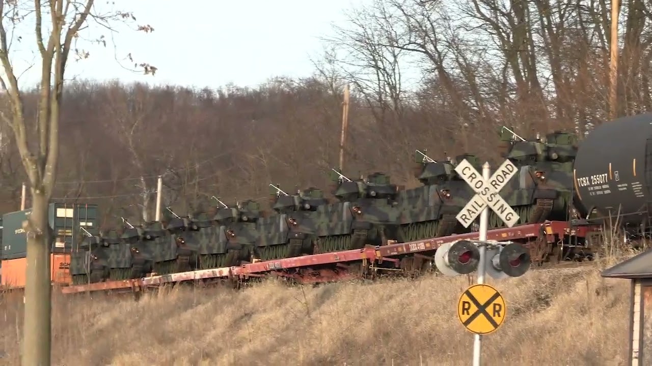 02/12/23 Start West Pittsburg, PA & end in CSX Yard. Appearances from CSX, UP, KCS, Military Tanks.