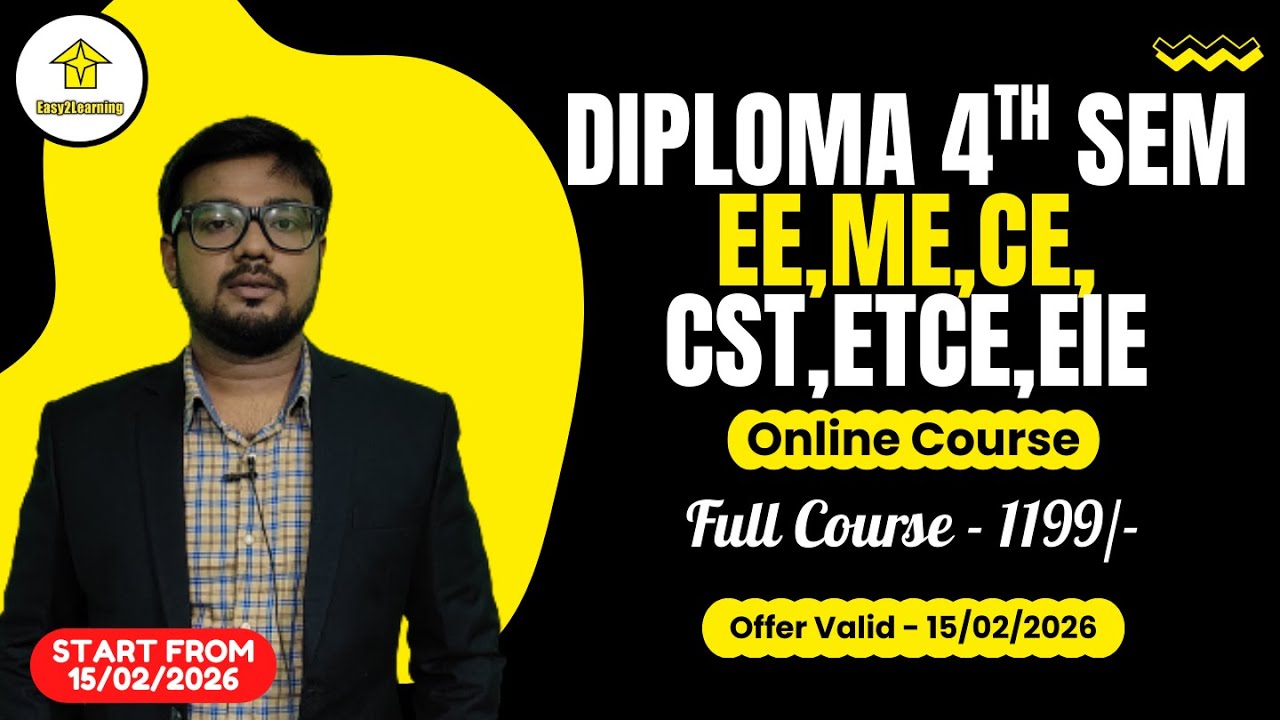 WBSCTE Diploma 4th Sem Course Details | EE,ME,CE,ETCE,CST,EIE | By Easy2Learning
