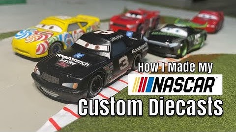 How I Made My Disney Cars NASCAR Custom Diecasts