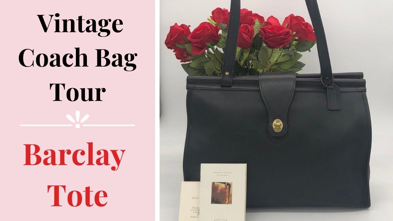 Vintage Coach Bag Tour | Barclay Tote Bag | Cristina Moda Vintage Shop