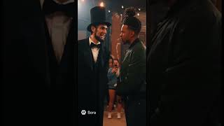 Abraham Lincoln in a rap battle #abrahamlincoln #rapbattle #freestyle #funny #shorts #ai