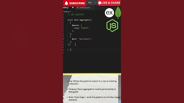 Mongoose Aggregation $out Stage Explained | Save Aggregated Data to New Collection | Mongoose Node