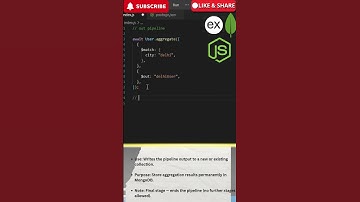 Mongoose Aggregation $out Stage Explained | Save Aggregated Data to New Collection | Mongoose Node