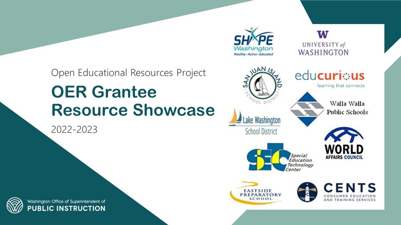 2023 OER Grantee Showcase | OSPI - YouTube