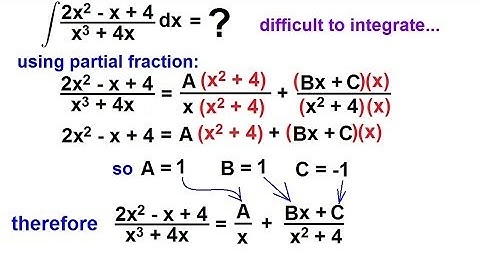 Calculus: Integration - Partial Fractions (5 of 16) Case 3: Distinct Quadratic Factors
