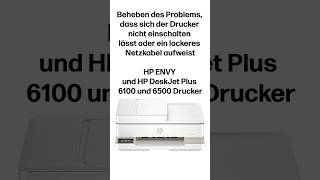 Drucker lässt sich nicht einschalten | HP ENVY, DeskJet, 6100 und 6500 Drucker | HP Support
