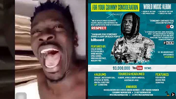 See How Shatta Wale is Laughing😅😅 at Stonebwoy Allo Grammys Flyer