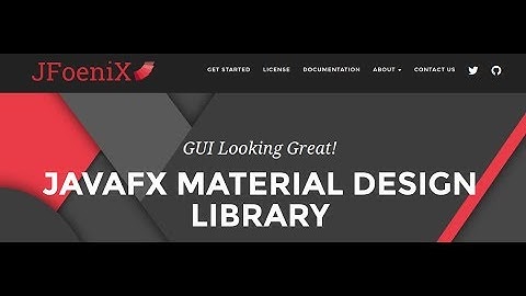 JavaFX material design library JFoenix setup
