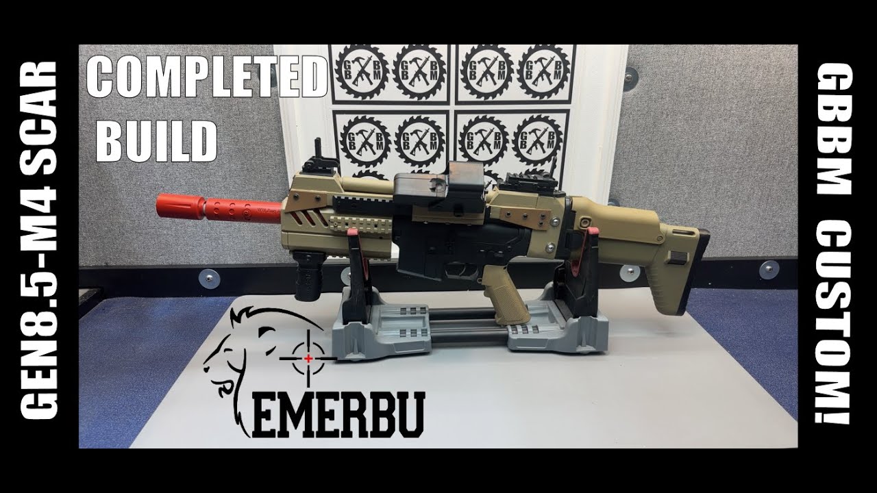 Custom Gel Ball Blaster Explained M4SCAR Style lots of custom parts & upgrades (TOY