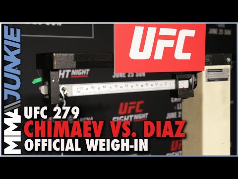 UFC 279: Chimaev vs. Diaz Official Weigh-Ins | Fri. 12 p.m. ET/9 a.m. PT