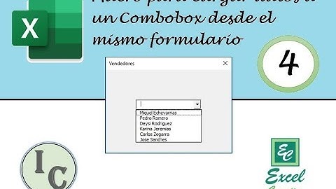 Macro para Cargar Datos a un Combobox desde el mismo Formulario