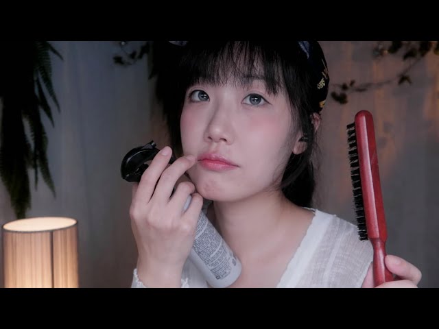 ASMR Preparing for the K-pop stage at a retro hair salon in the 1980s. 1980 Hair Salon RP