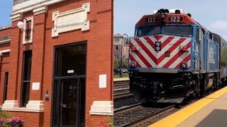 🤩Station Tour Main Street Downers Grove Metra BNSF Features All The Bells And Whistles Plus Trains