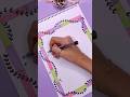 Easy & cute border line/ easy front page design 🎀#frontpage #borderline #vianacalligraphy #art