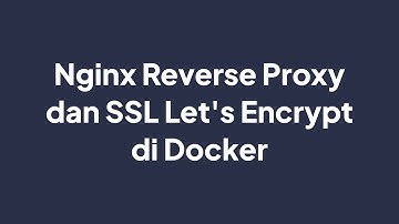 Nginx Reverse Proxy + SSL Let