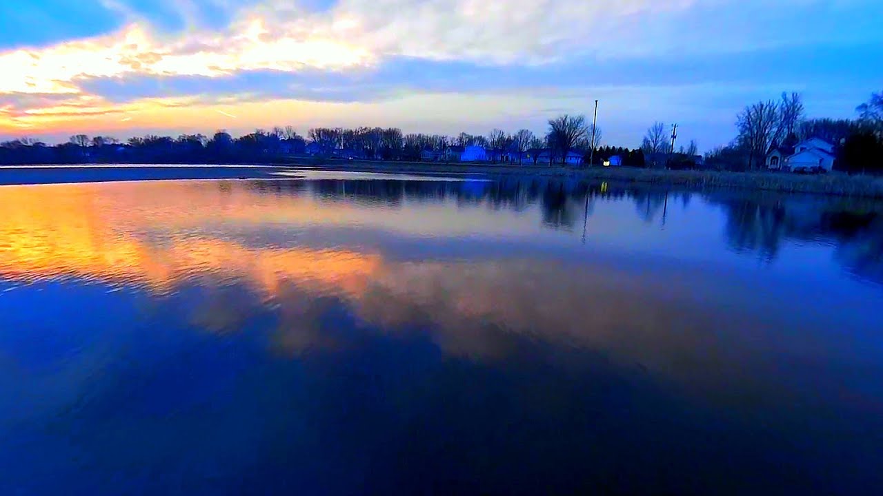 Sunset on the Receding Ice (part 2) Benton Lake, Cologne, MN April