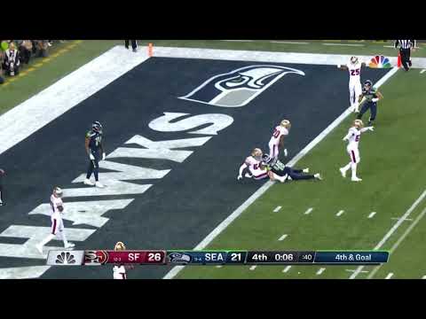 49ers Defense Stops Seahawks at the Goal Line! || Week 17 2019